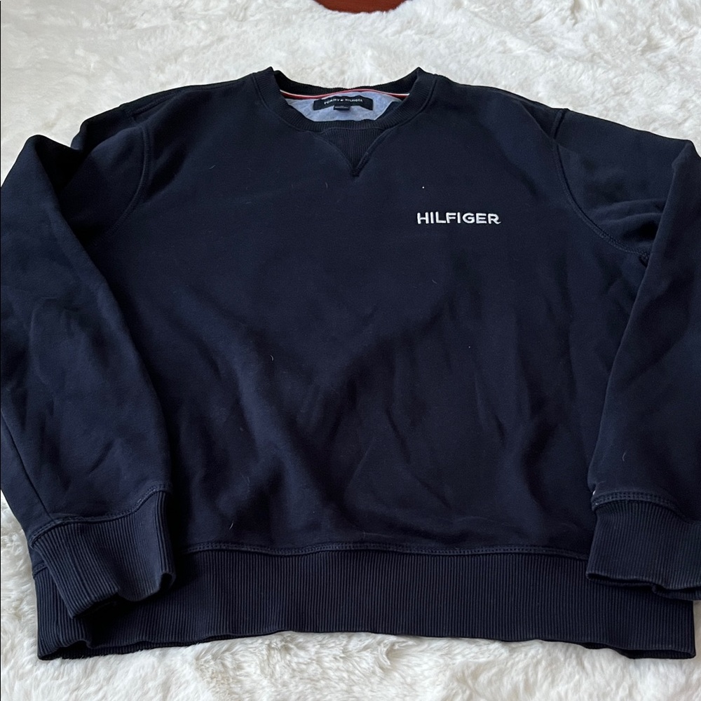 Tommy Hilfiger Men's Navy Crewneck Sweater